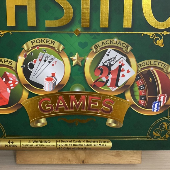 New! 4 in 1 Casino board Games ( craps,poker,blackjack,roulette ) - Picture 3 of 8